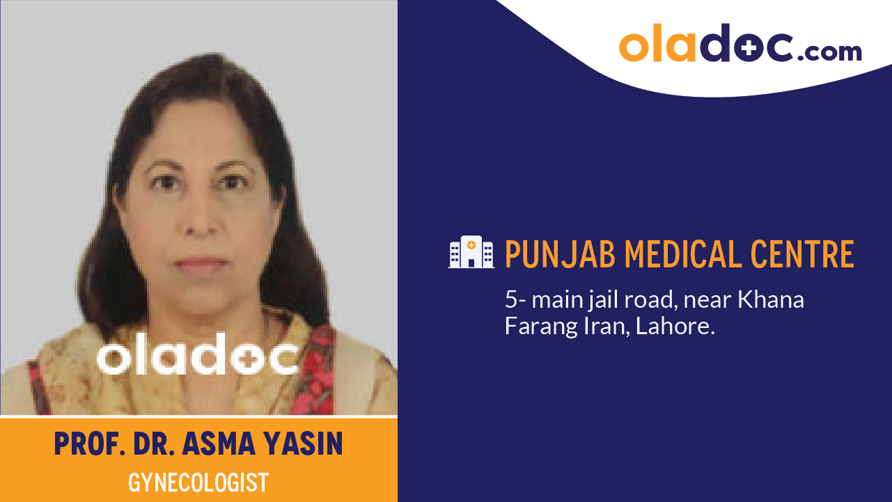 Practice locations of Dr.Asma Yasin